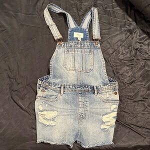Forever 21 Blue Denim Overalls